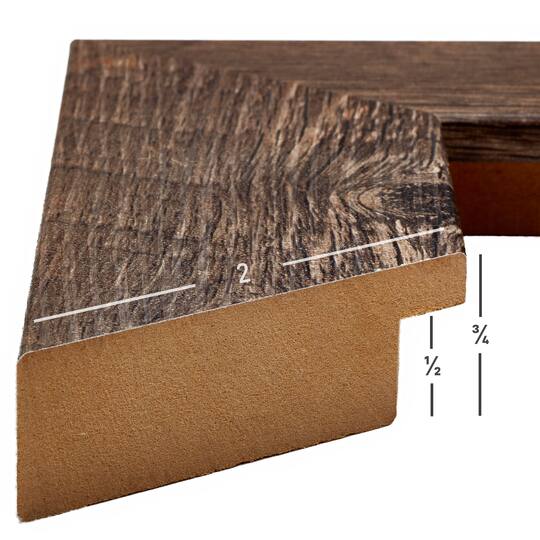 2 Pack Craig Frames American Barn Brown Oak Picture Frame